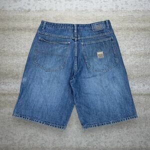 Vintage 90s MFG Jean Shorts 36x12 Baggy Fit Medium Wash Skater Style 12" Inseam